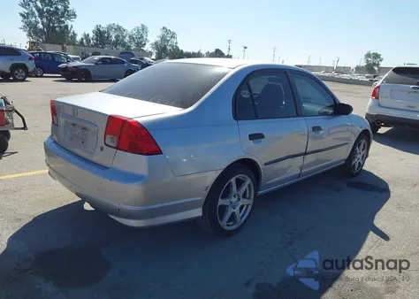 2004 Honda Civic Vp из США, поврежденный, VIN 2HGES16494H621868